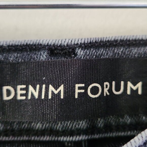 ARITZIA | Denim Forum Lola High Rise Cropped Cutoff Skinny Jeans Gray Sz 25 30L - Picture 7 of 7